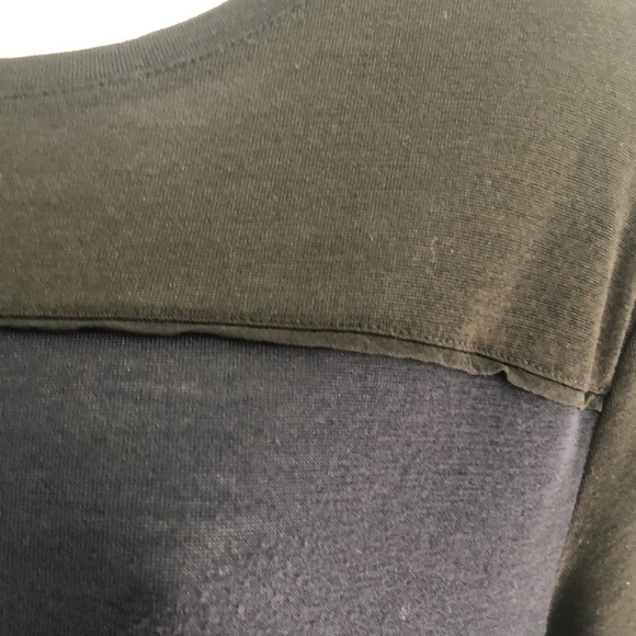 Vince Black/Blue Short Sleeve Top Extra Small - Picture 3 of 9